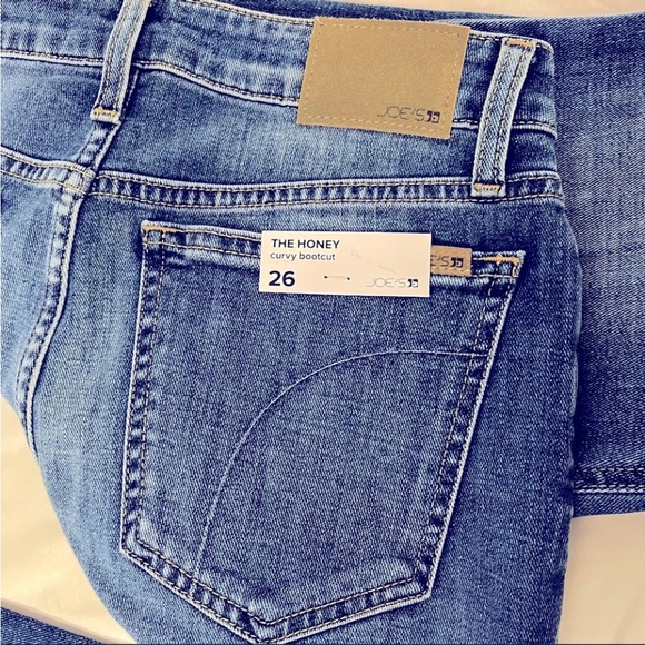 Joe’s Jeans Blue Kona Wash Honey Curvy Boot Cut Jeans Sz26 contoured waistband - Picture 13 of 14